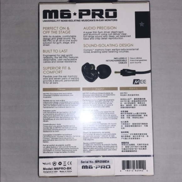 Mee Audio M6 Pro Noise Isolating In-Ear Headphones - Picture 3 of 13